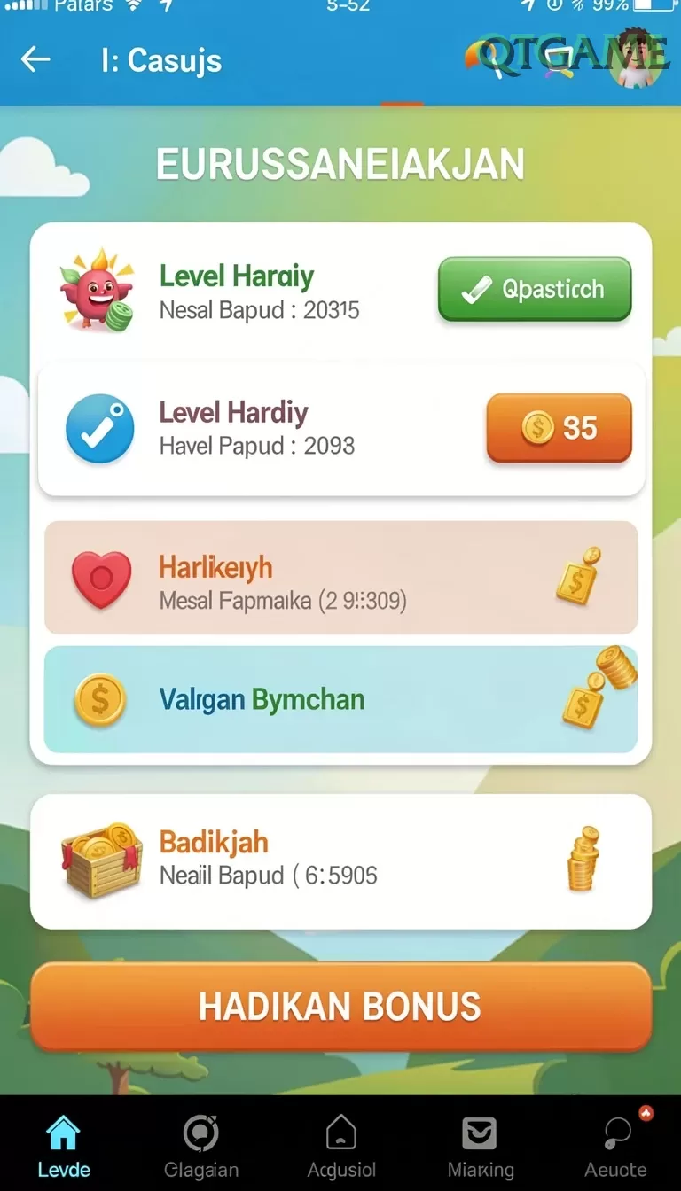 Cuplikan layar VIVATOGEL — menu navigasi