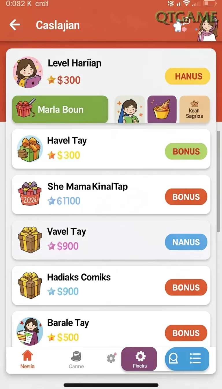 Cuplikan layar MT777 — pengaturan akun